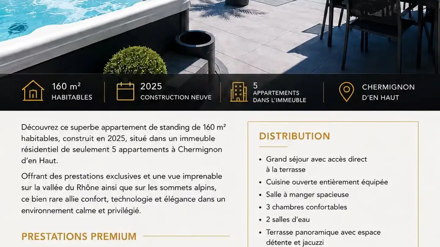Penthouse for rent - Route De Pliany, 3971 Chermignon - Photo 4