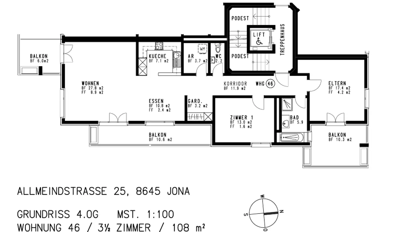 Apartment for rent - Allmeindstrasse 25, 8645 Jona - Photo 2