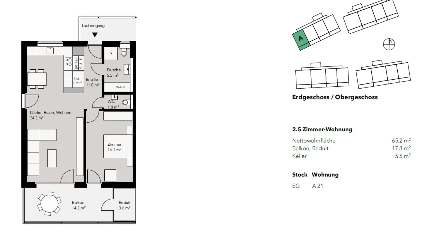 Appartamento in affitto - Dorfstrasse 1a, 4333 Münchwilen AG - Foto 2