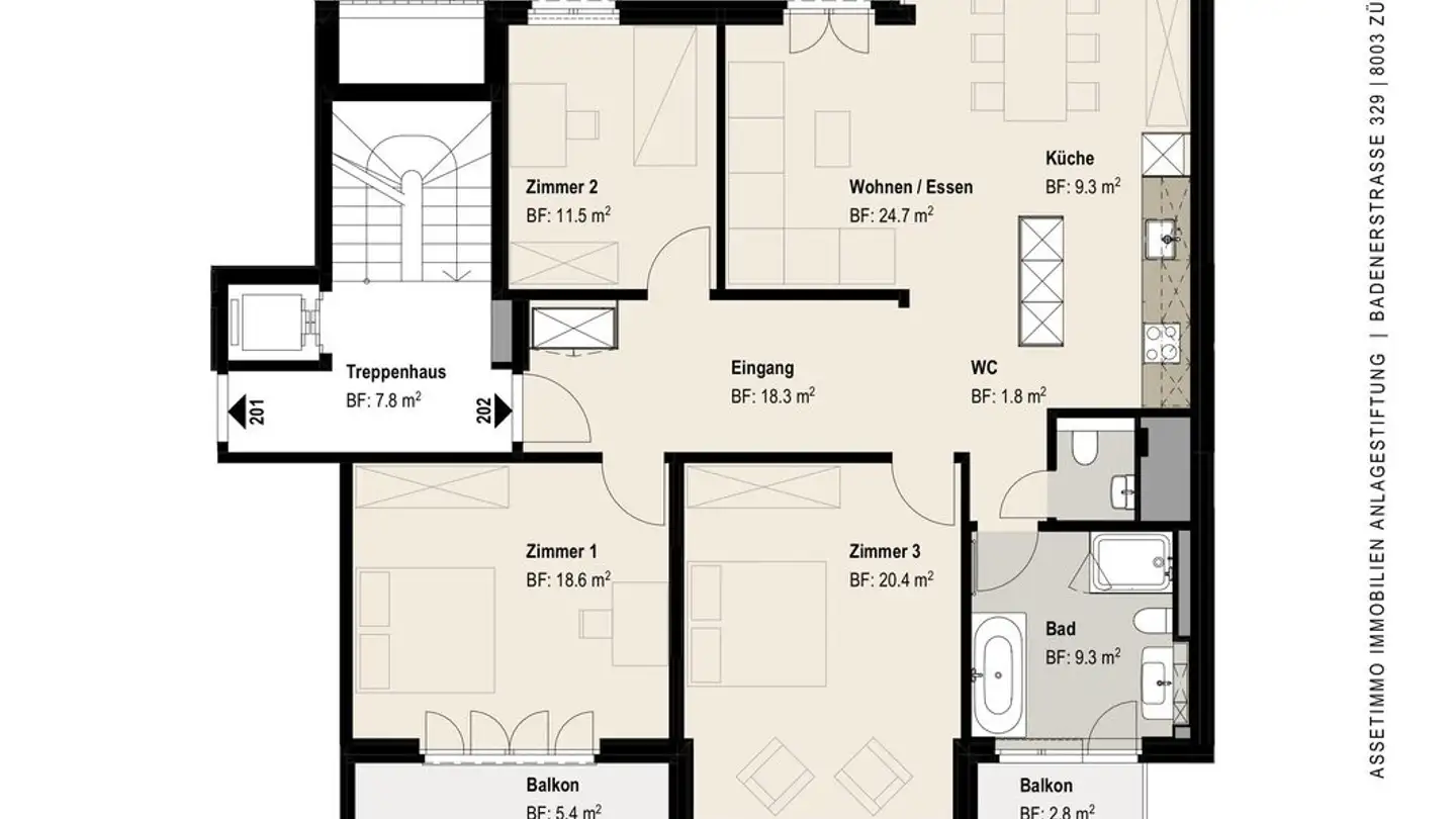 Appartement à louer - 2505 Biel/Bienne - Photo 3