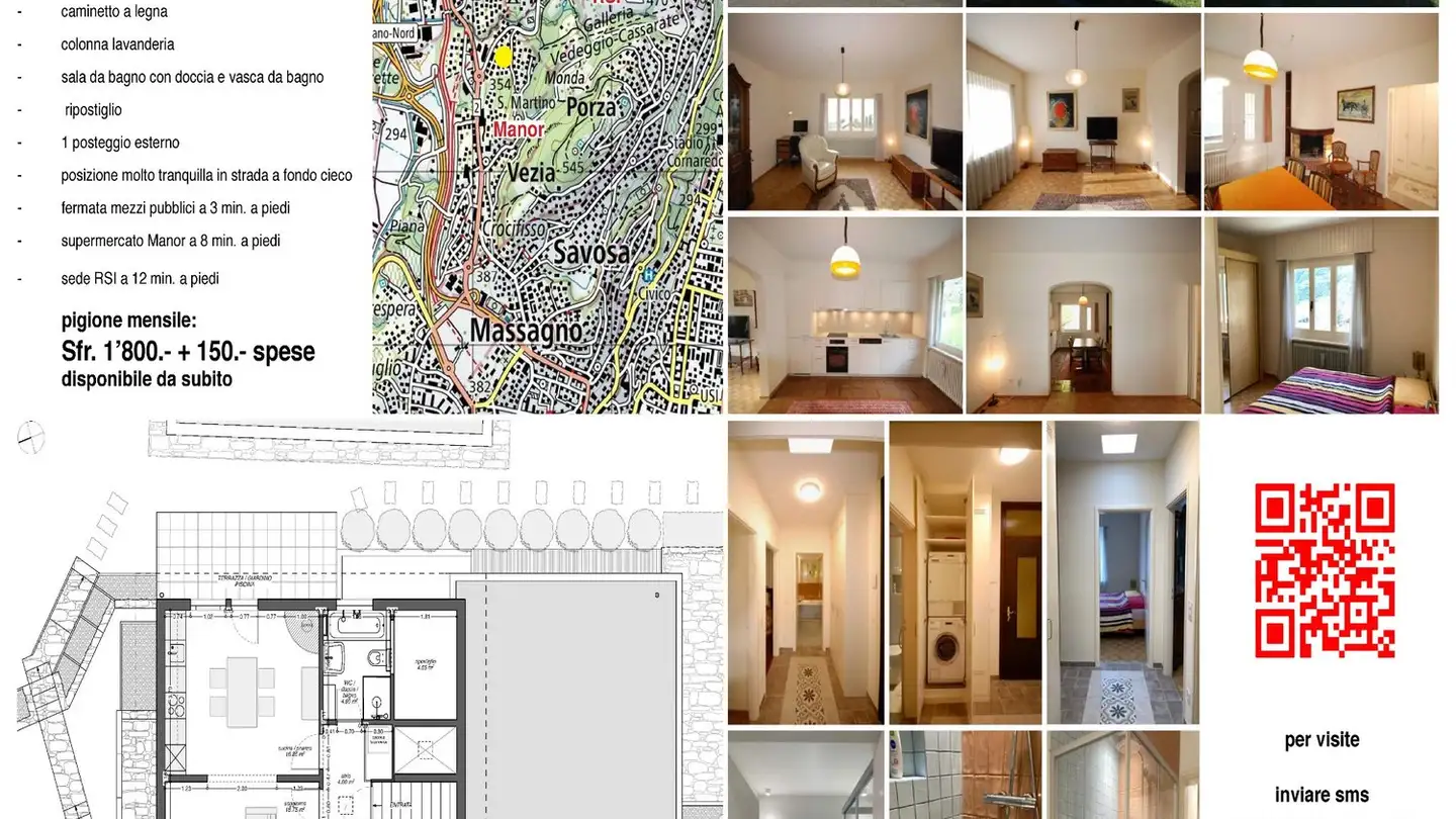 Appartement à louer - 6900 Lugano