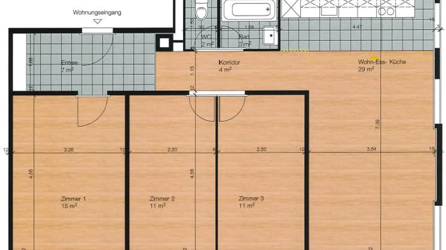 Wohnung mieten - Meienstrasse 11, 3052 Zollikofen - Foto 4