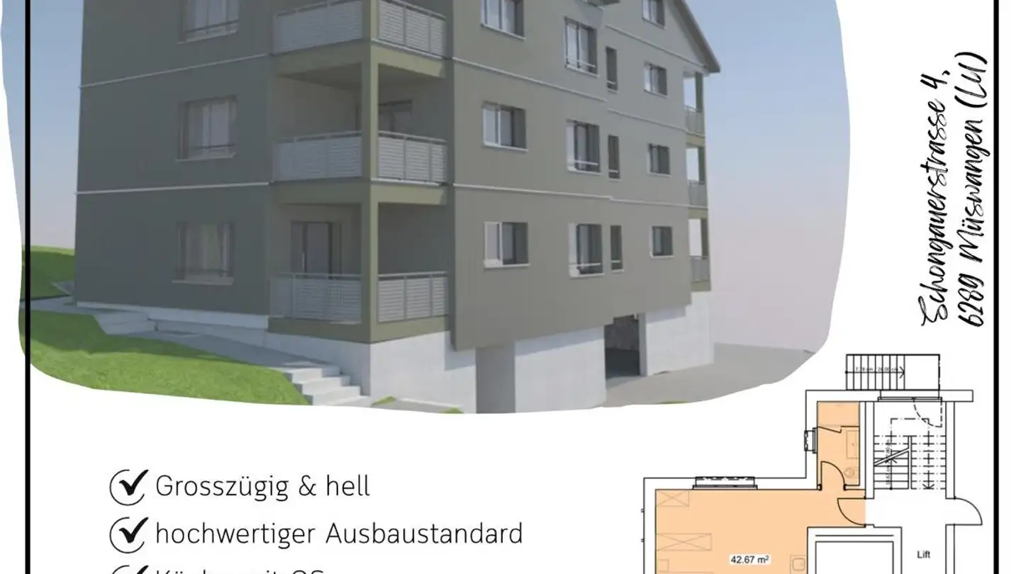 Appartamento in affitto - Schongauerstrasse 4, 6289 Müswangen