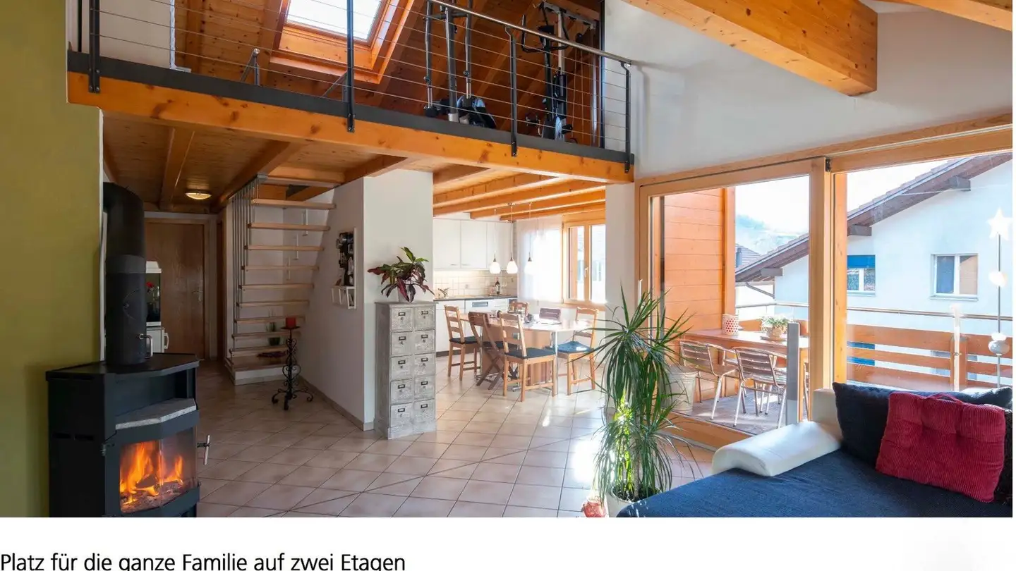 Dachgeschosswohnung mieten - Brüggmatteweg 5, 3714 Frutigen