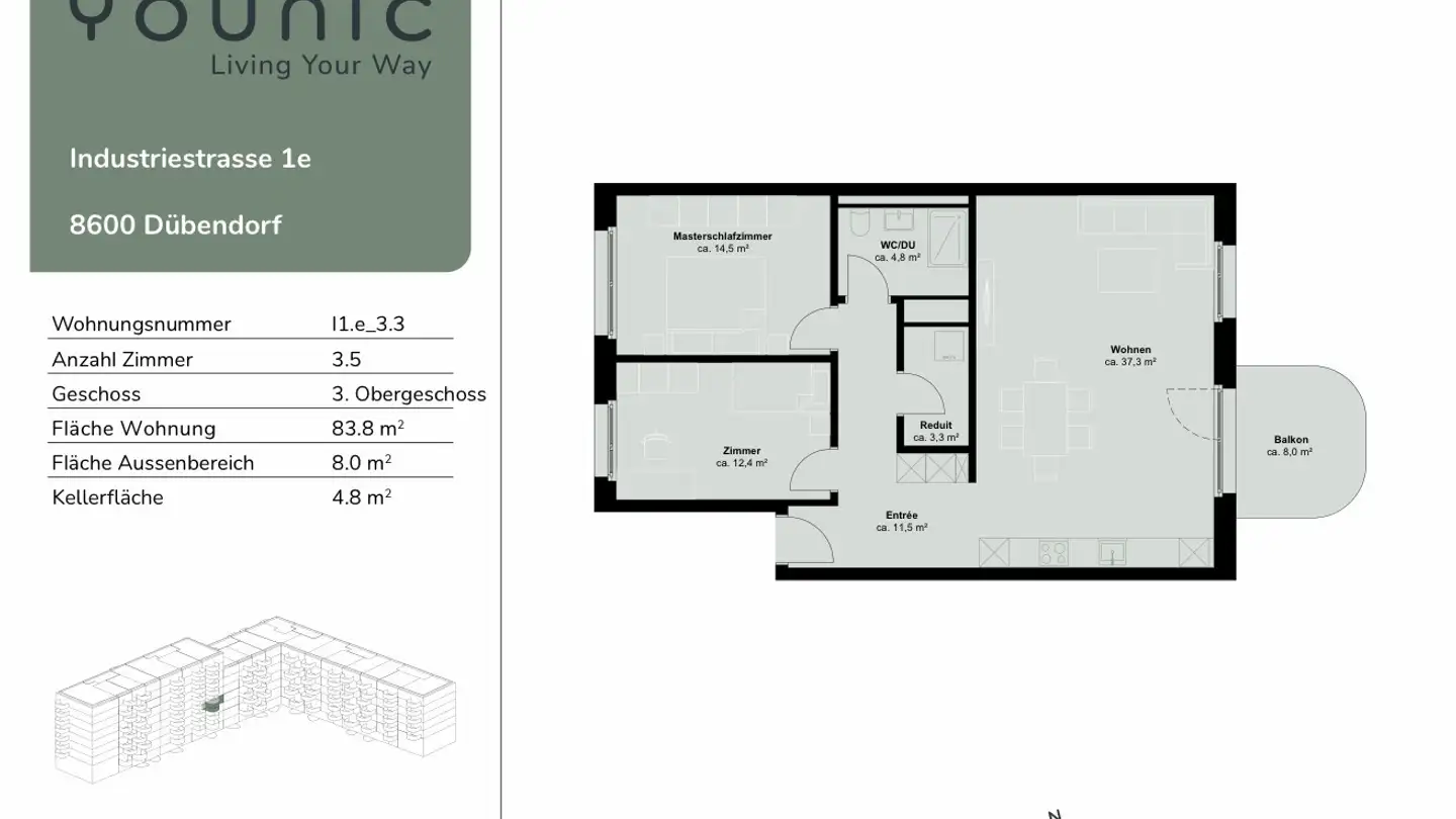 Appartamento in affitto - Industriestrasse 1e, 8600 Dübendorf - Foto 3