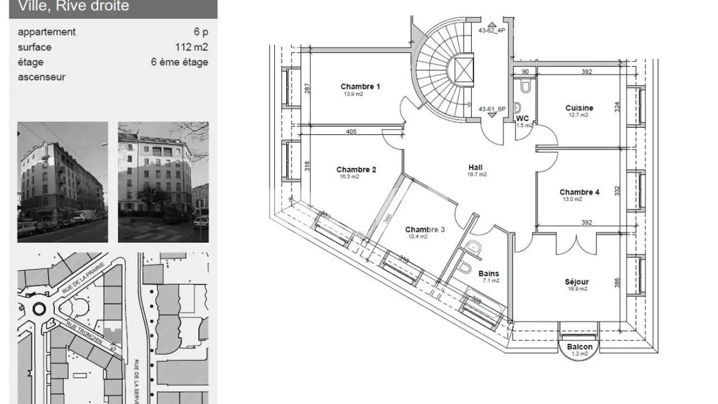 Appartamento in affitto - Rue De La Servette 43, 1202 Genève