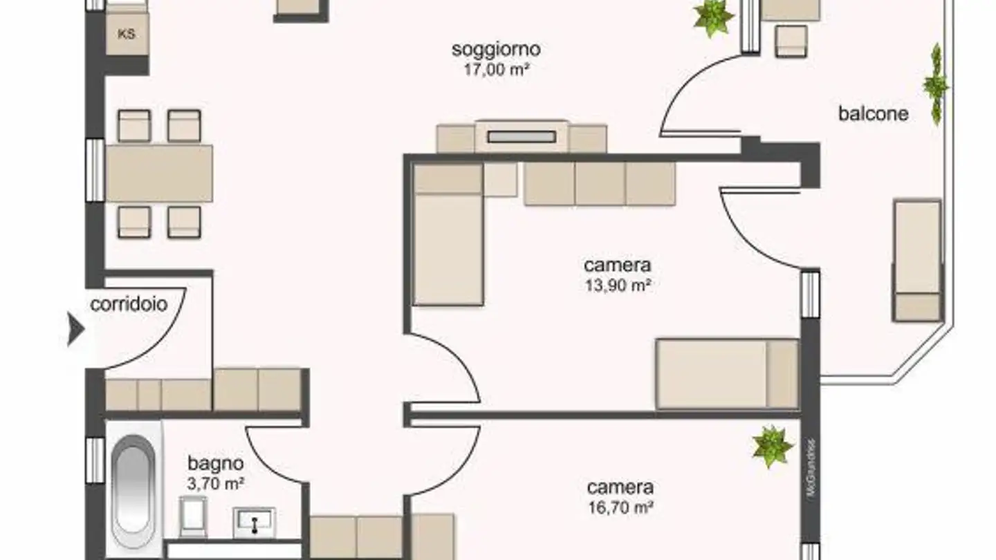 Apartment for rent - Via Francesca 11, 6598 Tenero