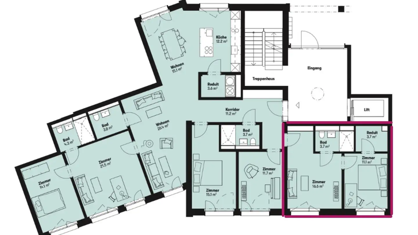 Apartment for rent - 8706 Meilen - Photo 3