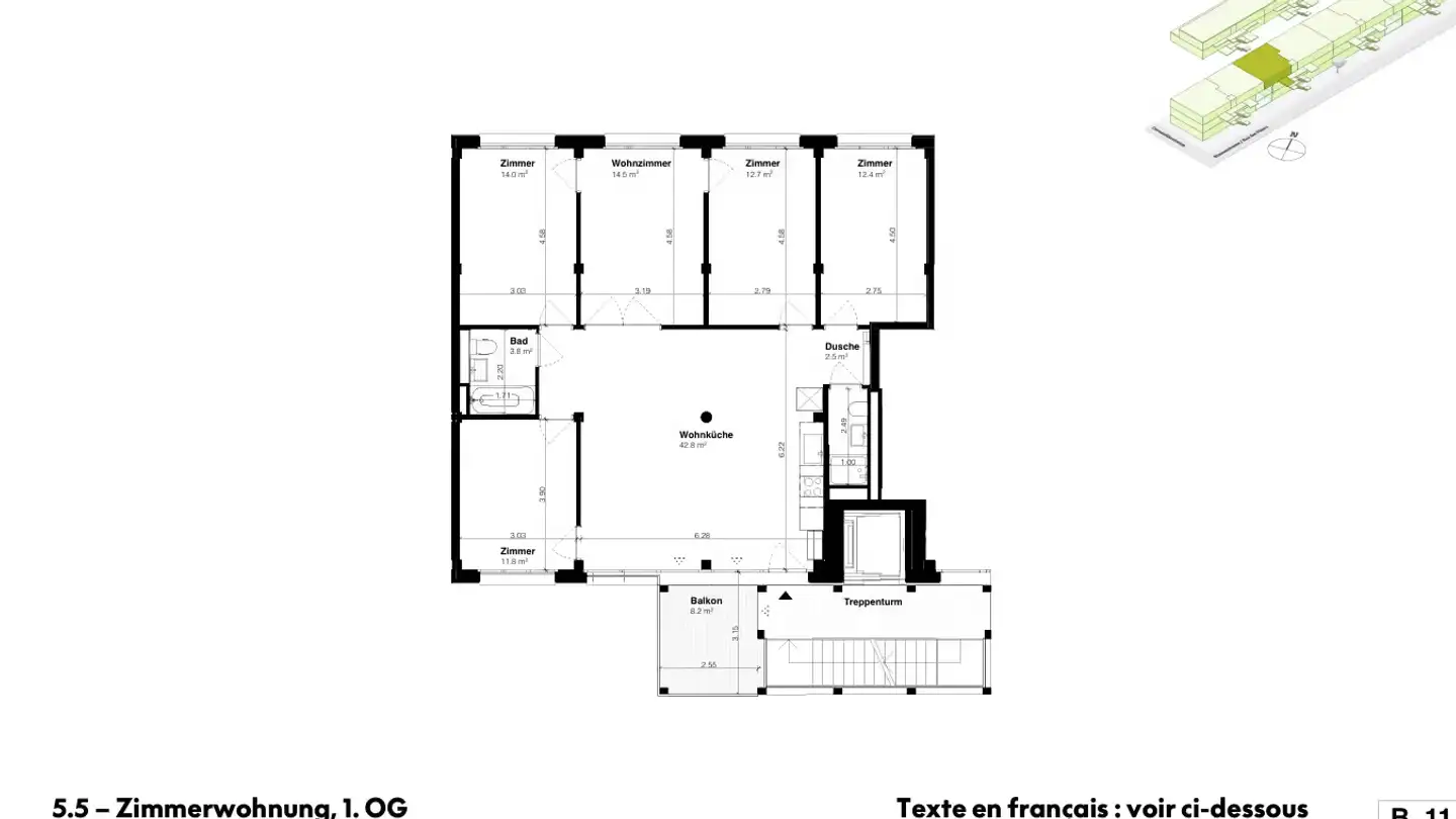 Wohnung mieten - Rue Des Fleurs / Blumenstrasse 59, 2502 Biel/Bienne - Foto 3