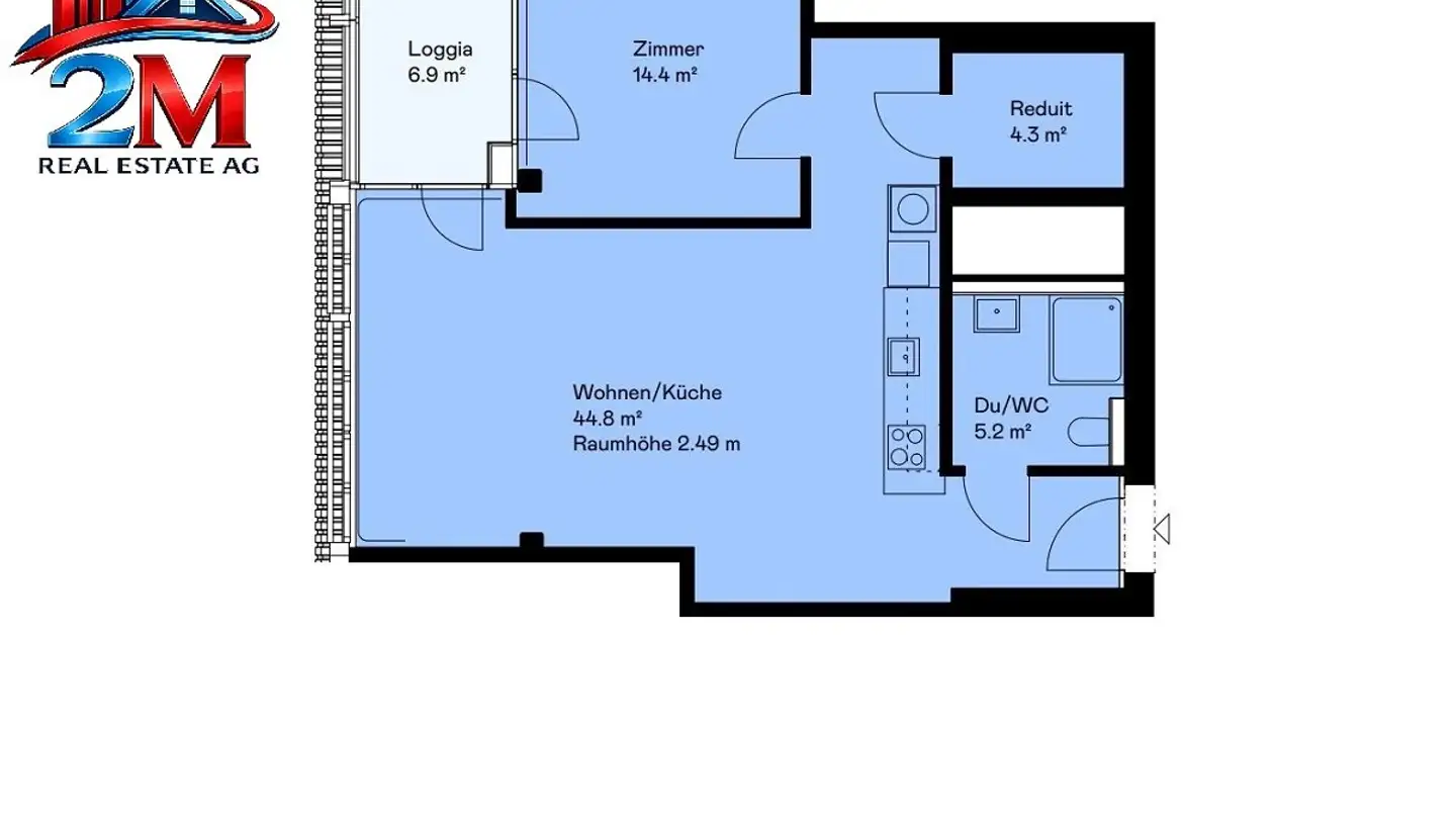 Appartement à louer - Hardstrasse 10, 8105 Regensdorf - Photo 2