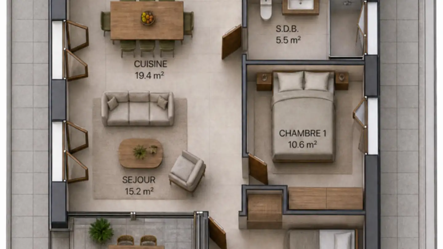 Wohnung kaufen - Rue Du Valentin 92, 1400 Yverdon-les-Bains - Foto 2