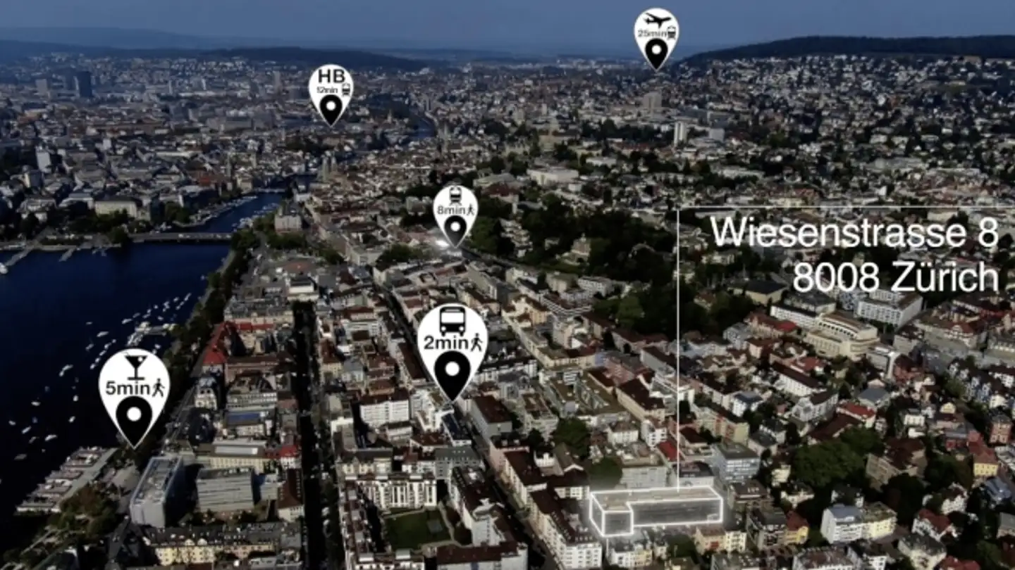 Bureau à louer - Wiesenstrasse 8, 8008 Zürich