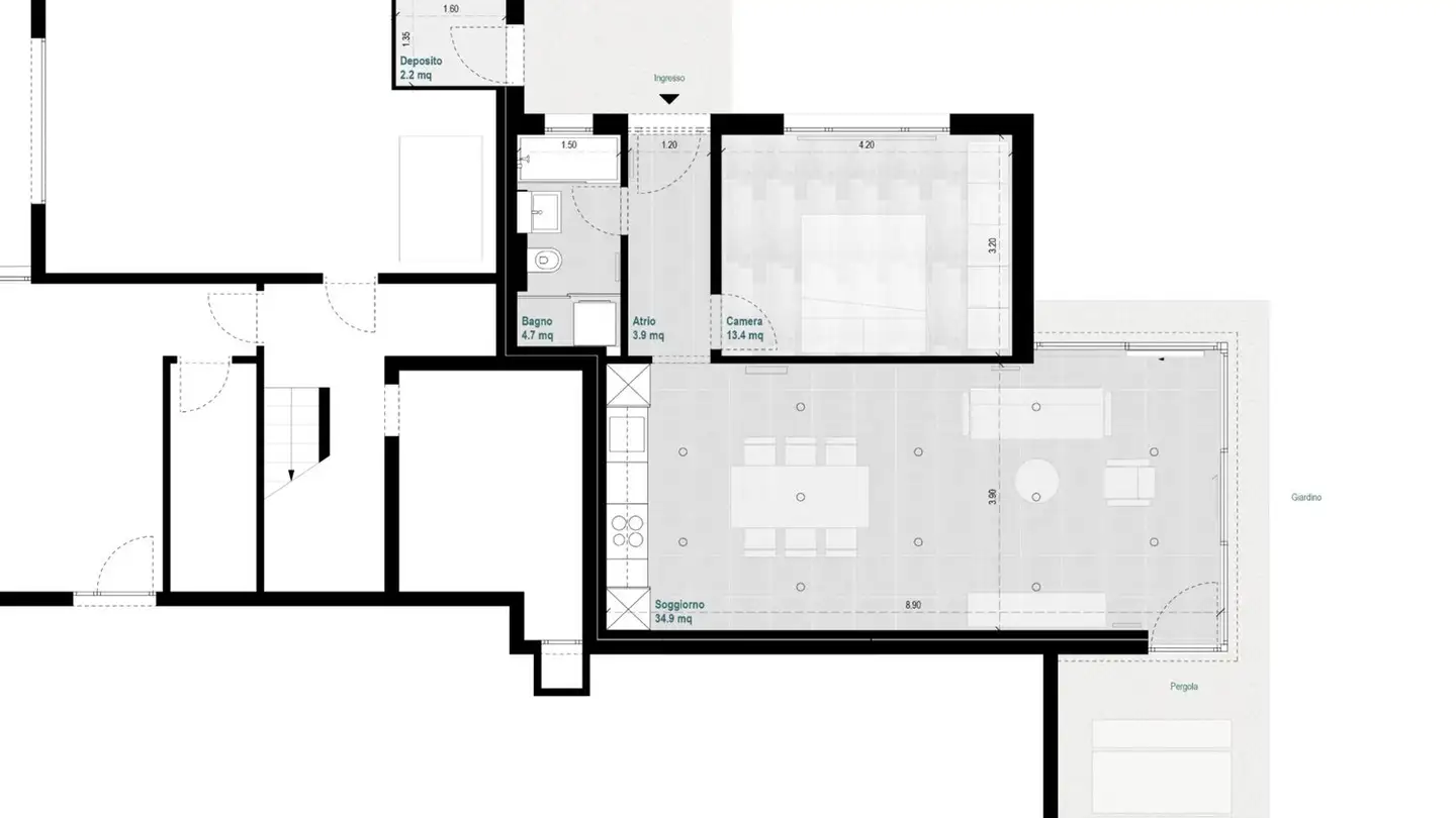 Appartamento in affitto - Via Ai Grotti 9, 6618 Arcegno