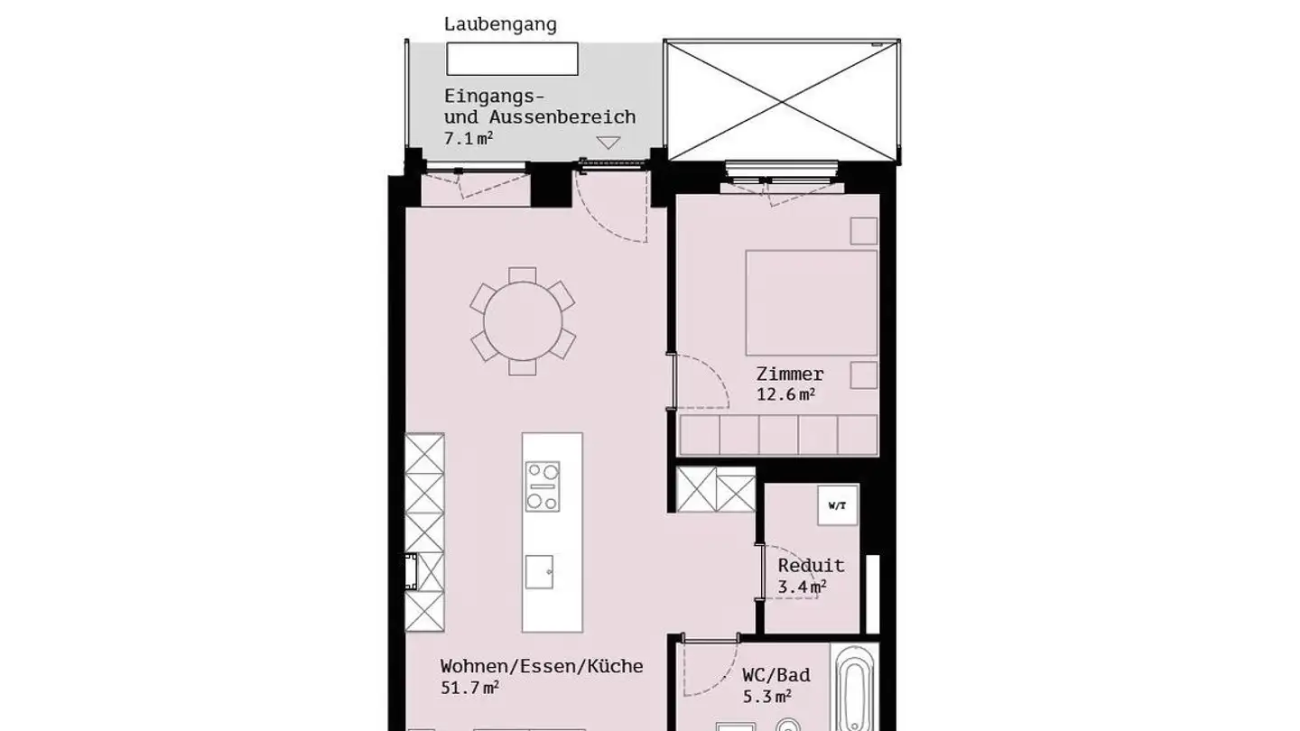 Chambre à louer - Weinberglistrasse 4, 6005 Luzern - Photo 2