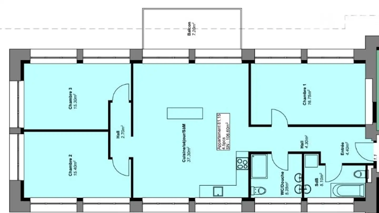 Appartement à louer - Bellevue 1, 2608 Courtelary - Photo 4