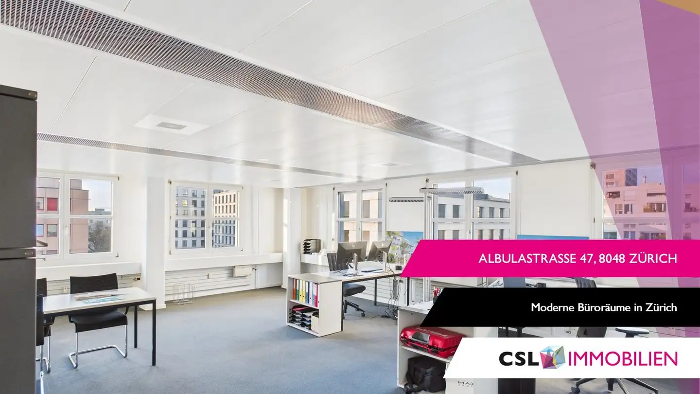 Bürofläche mieten - Albulastrasse 47, 8048 Zürich