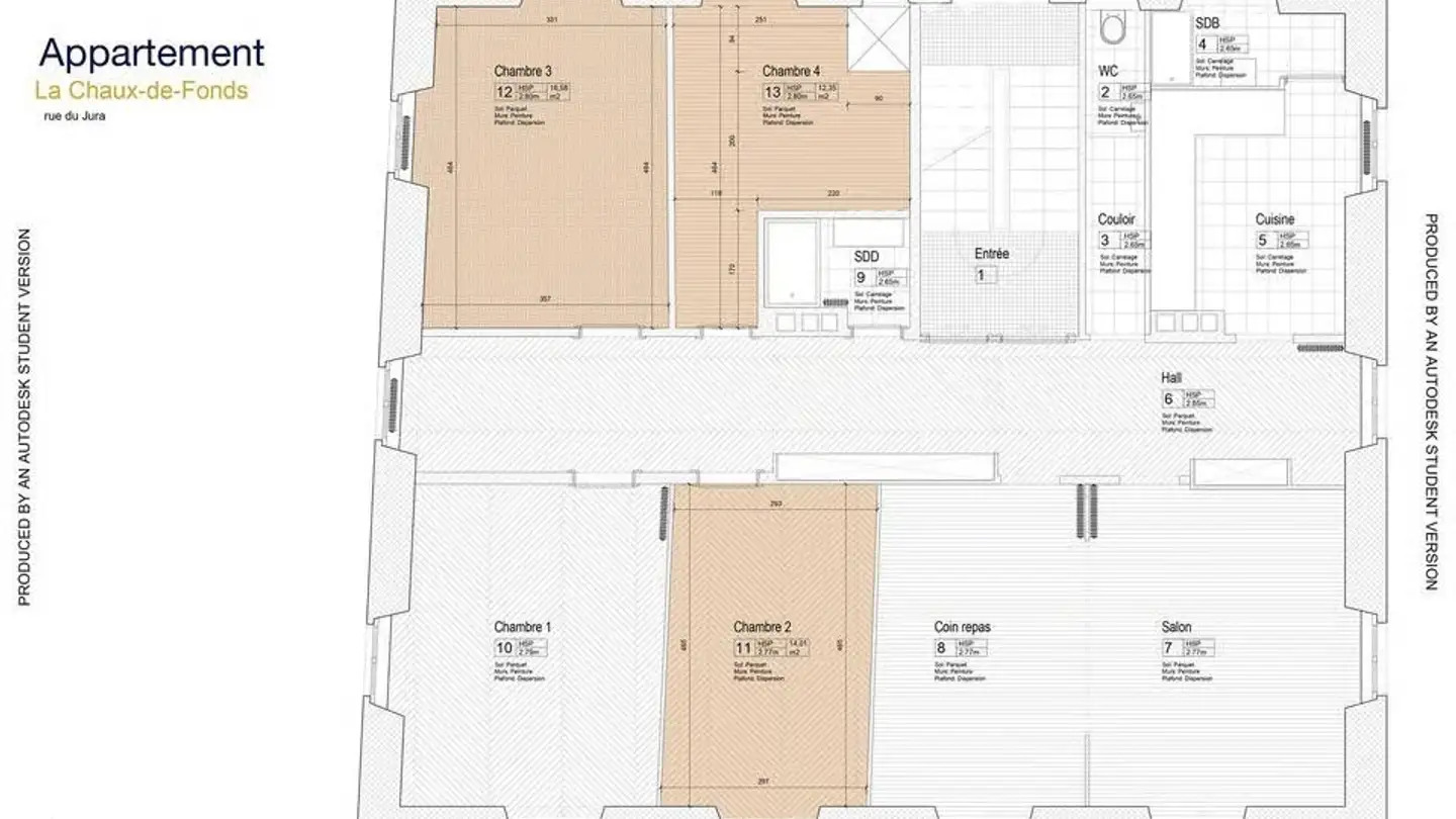 Zimmer mieten - Rue Du Jura 6, 2300 La Chaux-de-Fonds - Foto 3