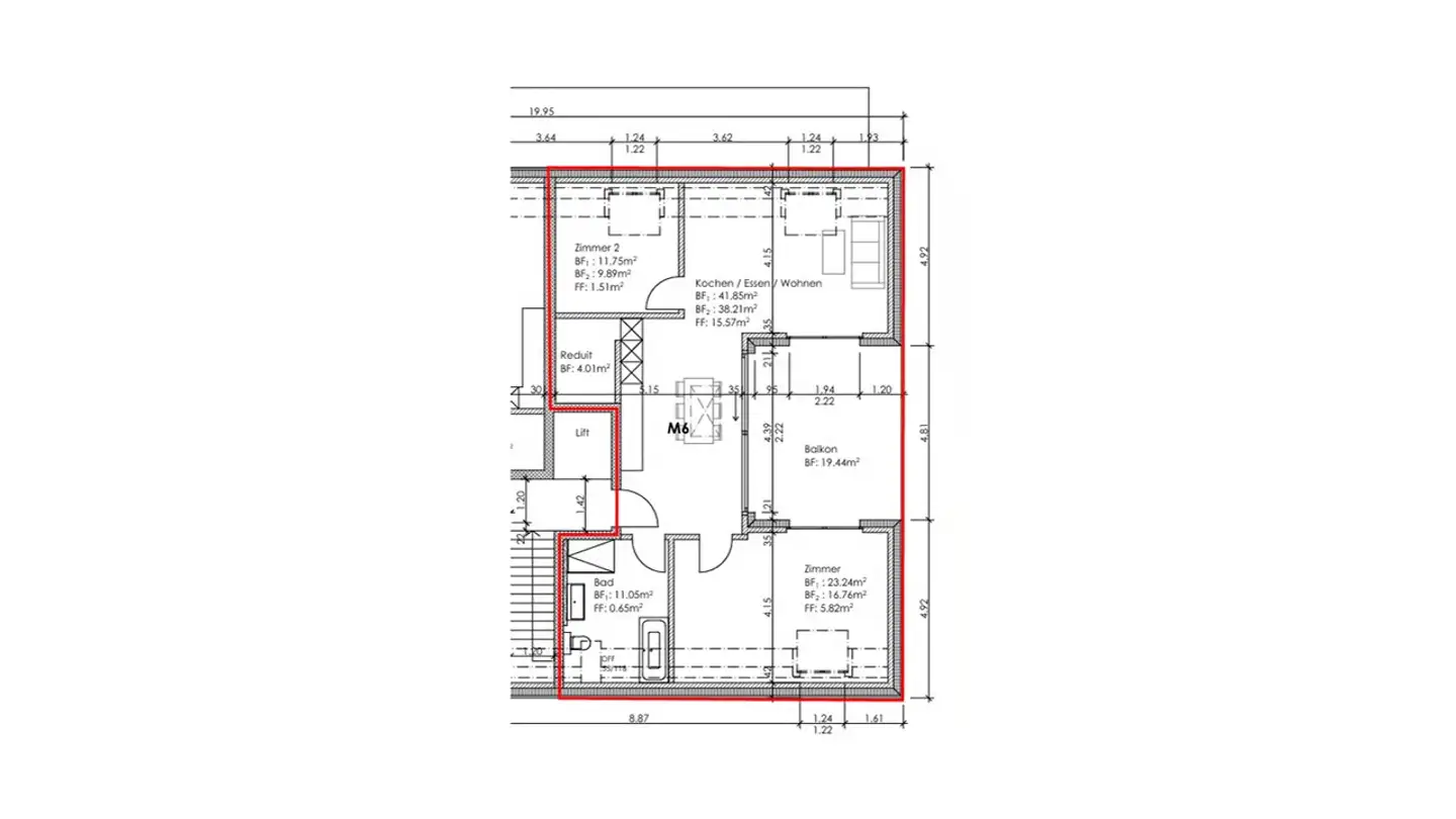 Dachgeschosswohnung mieten - Im Aengerli 6, 4313 Möhlin - Foto 3