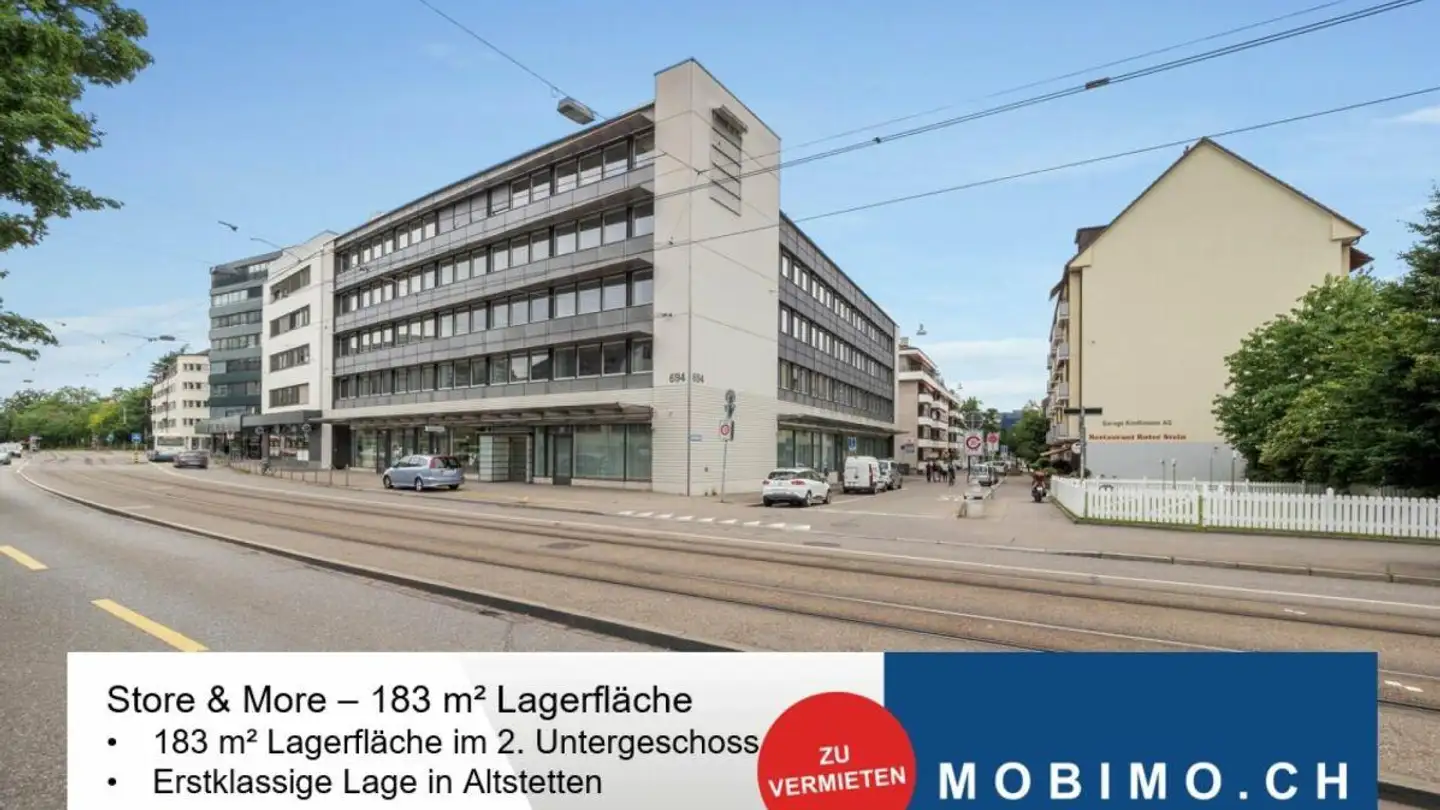 Spazio di archiviazione in affitto - Badenerstrasse 694, 8048 Zürich