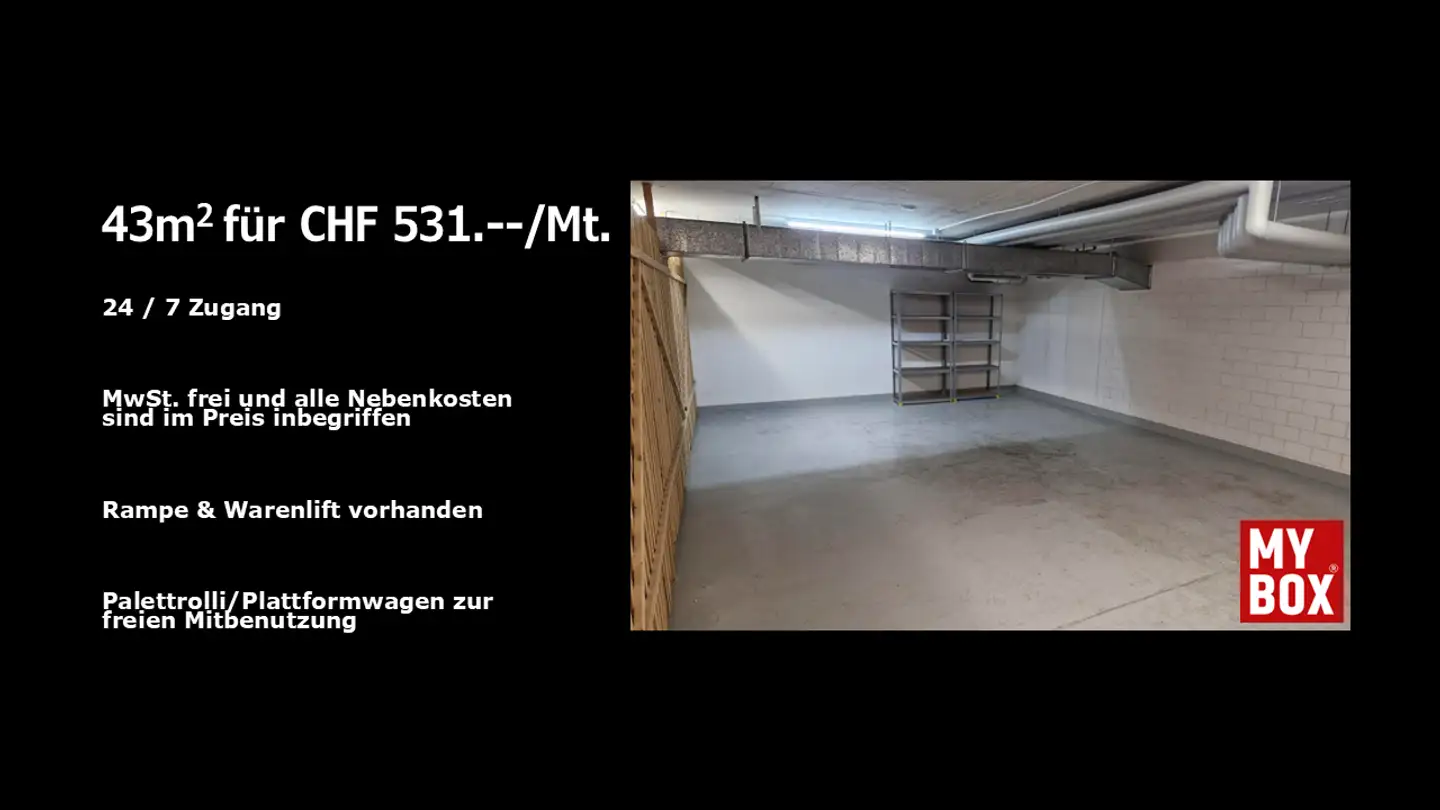 Spazio di archiviazione in affitto - Segnesstrasse 9, 8048 Zürich