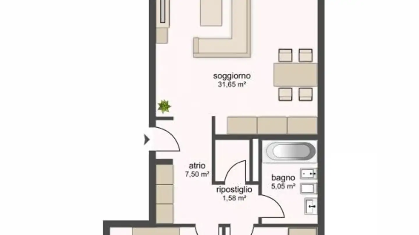 Wohnung mieten - Alla Monda 16, 6515 Gudo - Foto 3