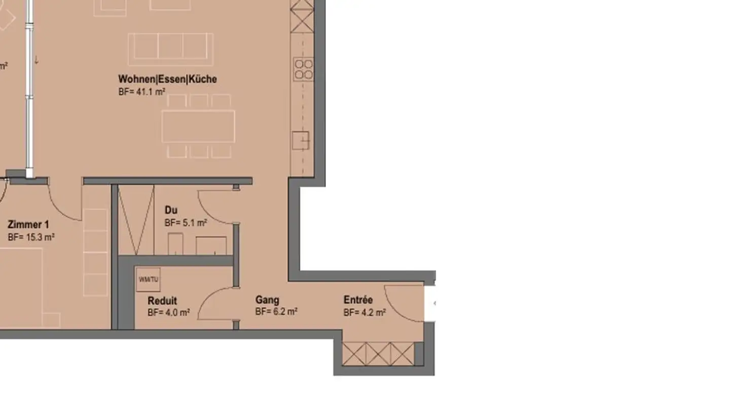 Wohnung mieten - Hardstrasse 6, 5432 Neuenhof - Foto 2