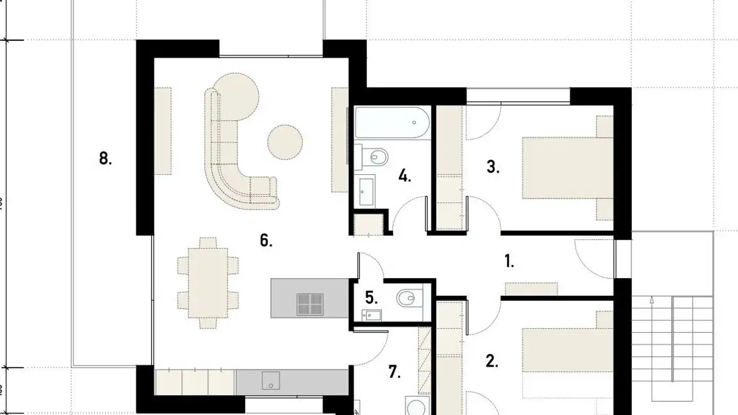 Wohnung mieten - Route de l'Eglise, 3968 Veyras - Foto 4