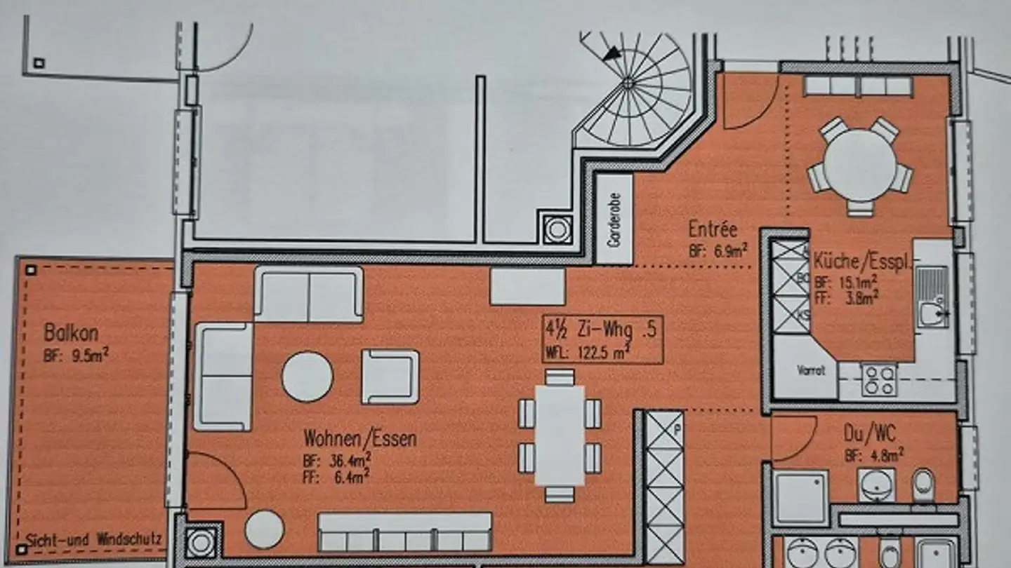 Appartement à louer - Sunnewisstrasse 4, 8483 Kollbrunn