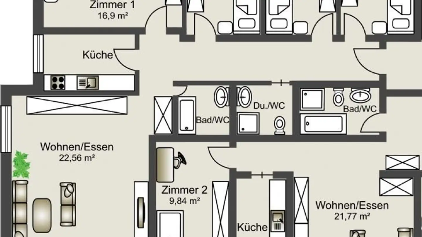 Appartement à louer - Neuhofstrasse 16, 5600 Lenzburg - Photo 2