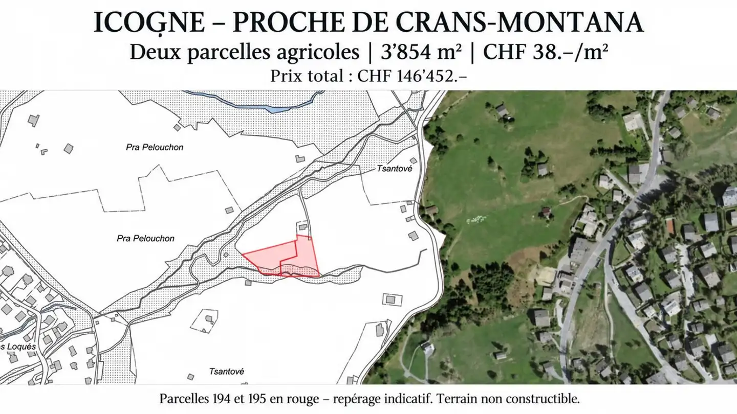 Commercial building plot for sale - Chemin De Tsantové 7, 1977 Icogne - Photo 3