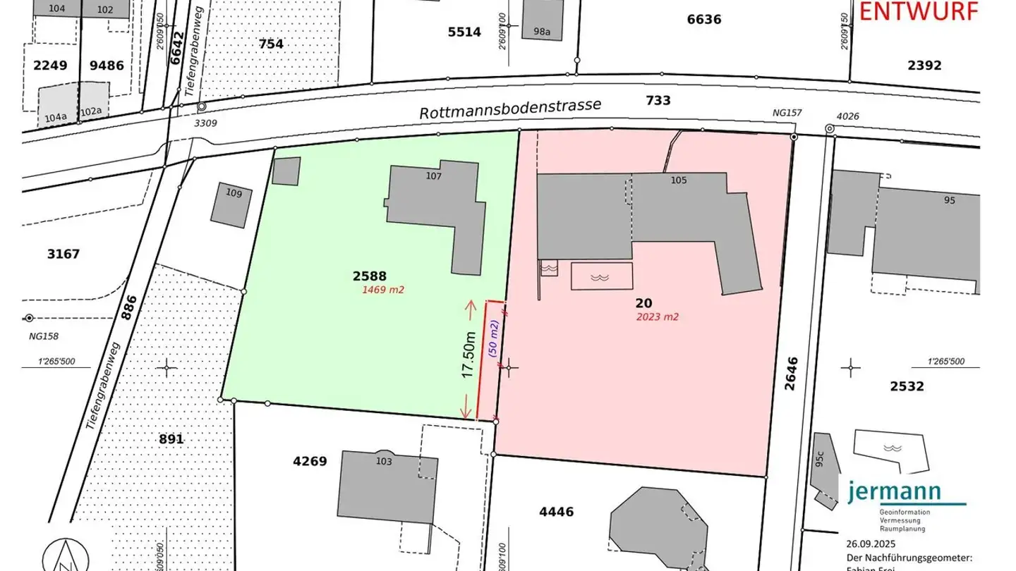Constructible plot for sale - Rottmannsbodenstrasse 107, 4102 Binningen