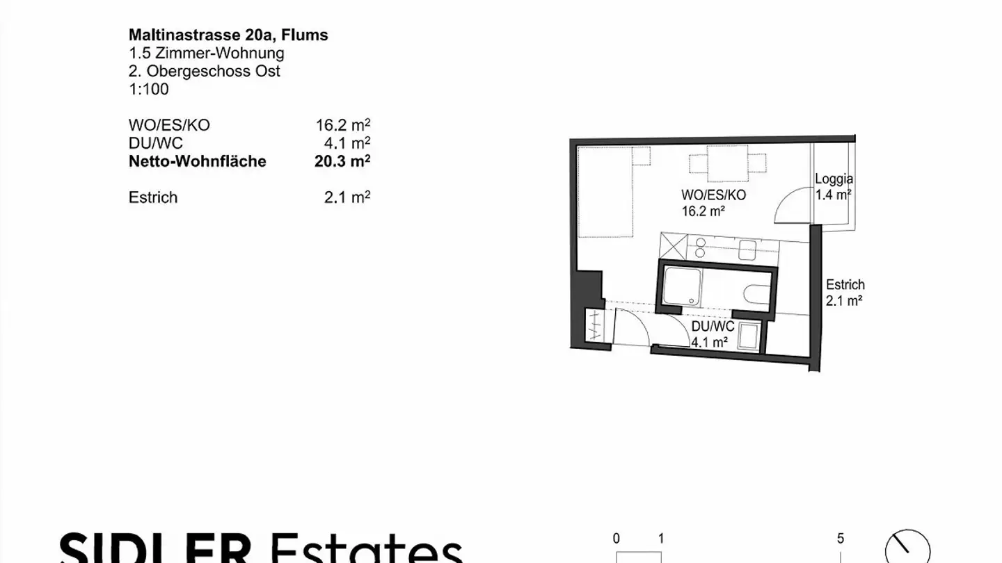 Apartment for rent - Maltinastrasse 20a, 8890 Flums - Photo 2