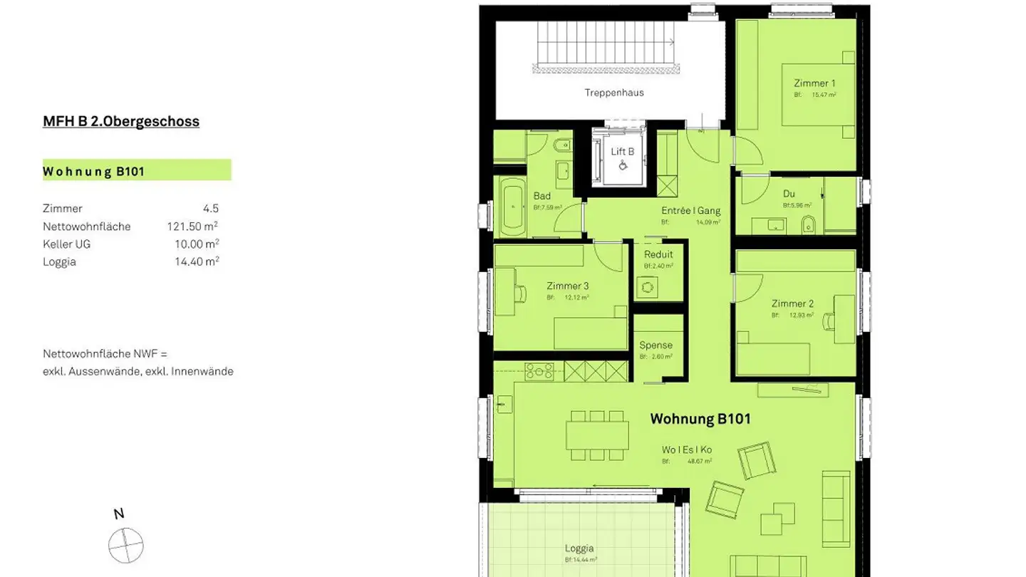 Appartamento in affitto - Kantonsstrasse 21, 7205 Zizers - Foto 3