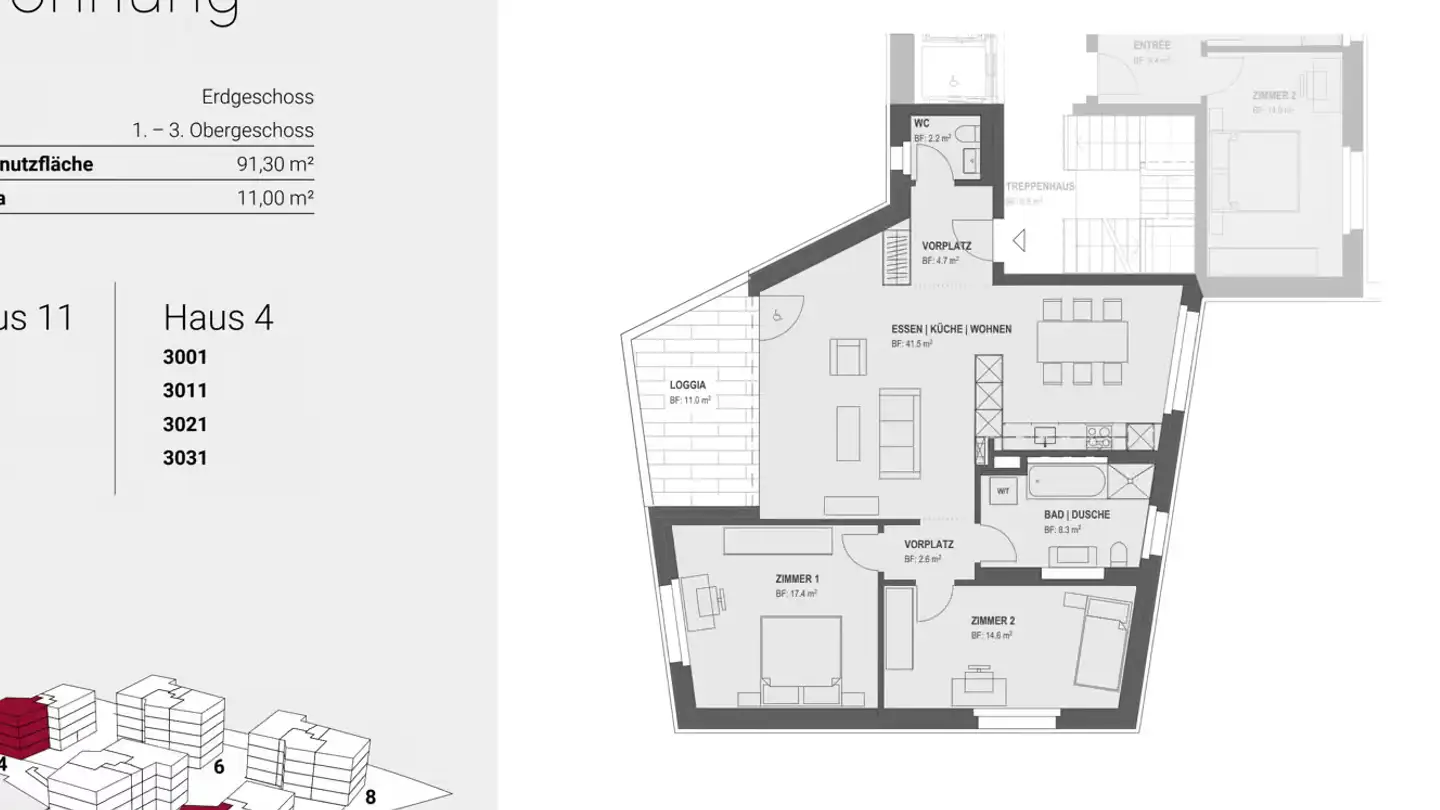 Wohnung mieten - Aufwiesenstrasse 11, 8305 Dietlikon - Foto 2