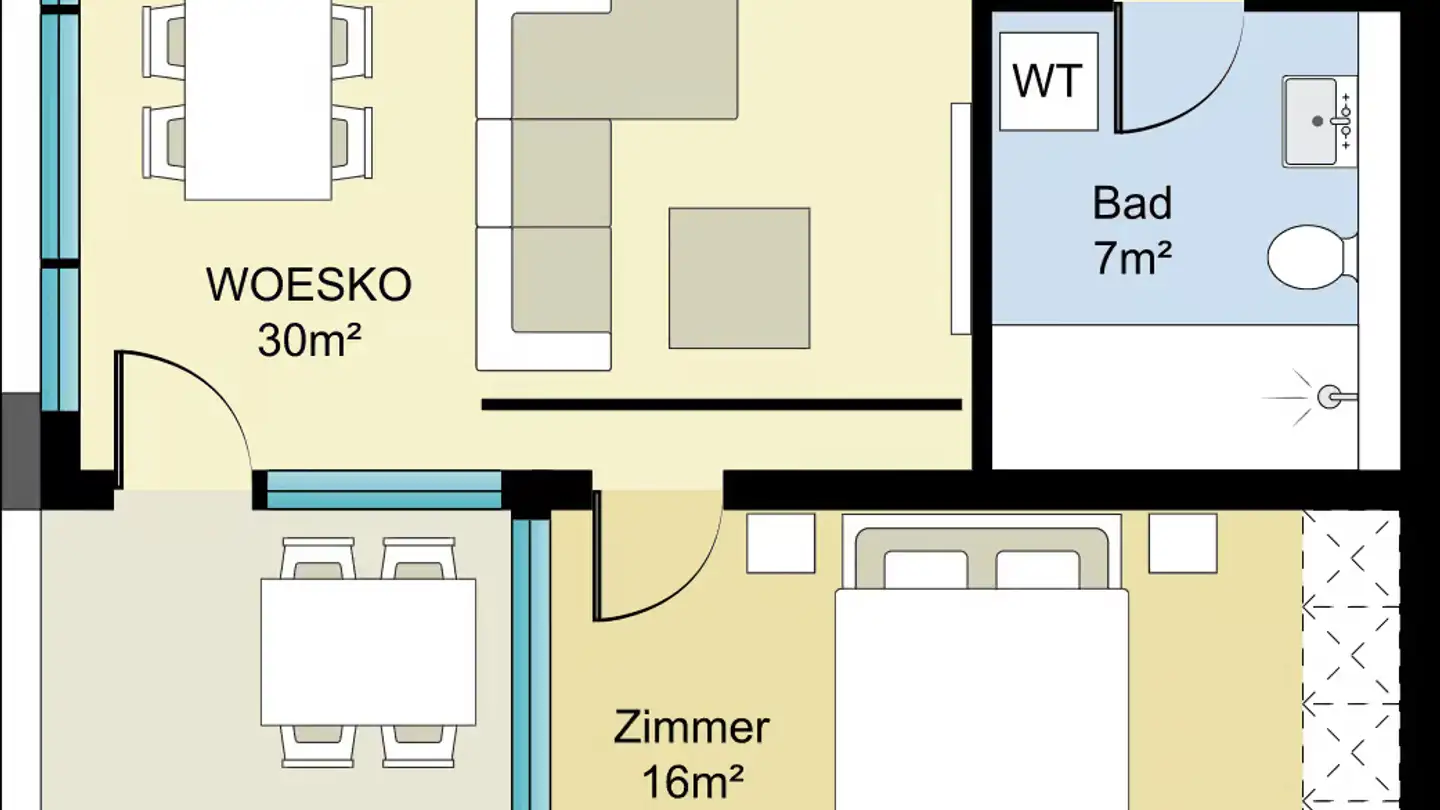 Wohnung mieten - Klettgauerstrasse 74, 8212 Neuhausen am Rheinfall
