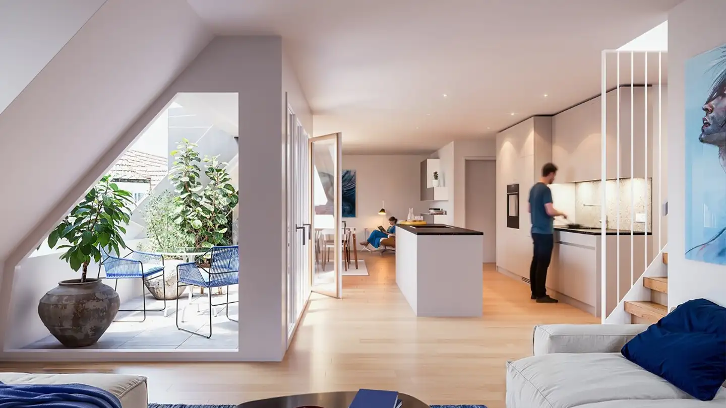 Attique à louer - Feldeggstrasse 17, 8008 Zürich