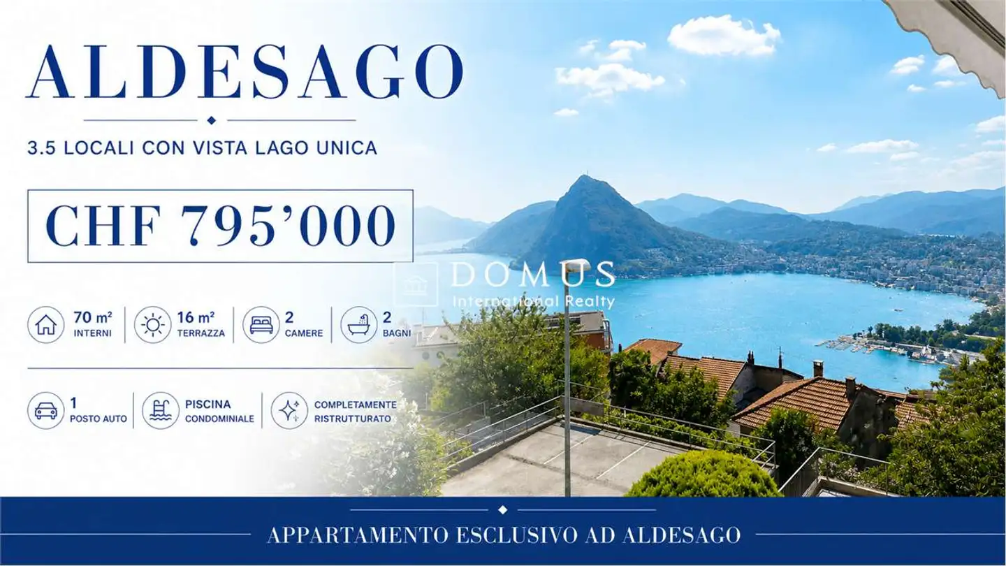 Apartment for sale - Via Rava 8, 6974 Aldesago