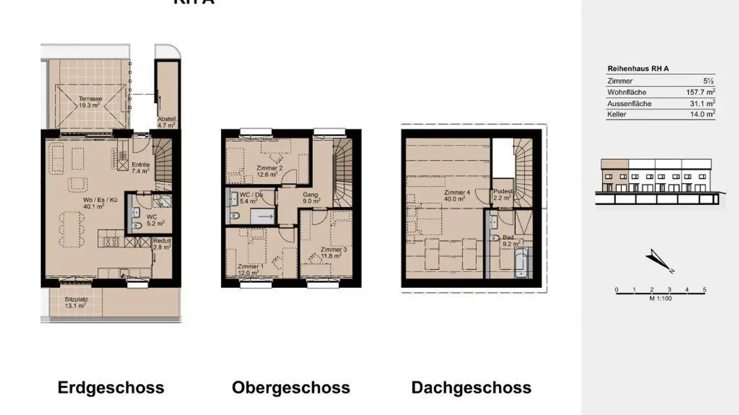 Stepped house for rent - Dorfstrasse 13, 5725 Leutwil - Photo 3