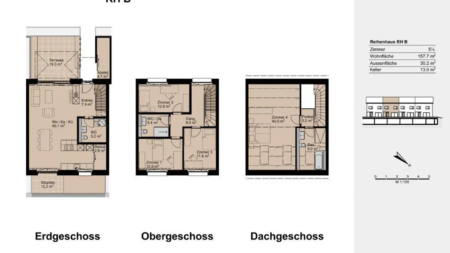 Stepped house for rent - Dorfstrasse 13, 5725 Leutwil - Photo 4