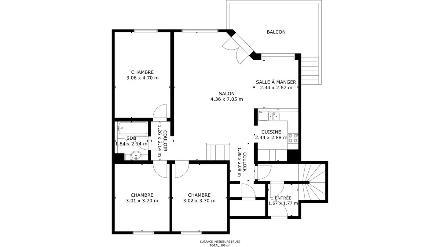 Duplex for sale - 1752 Villars-sur-Glâne - Photo 2