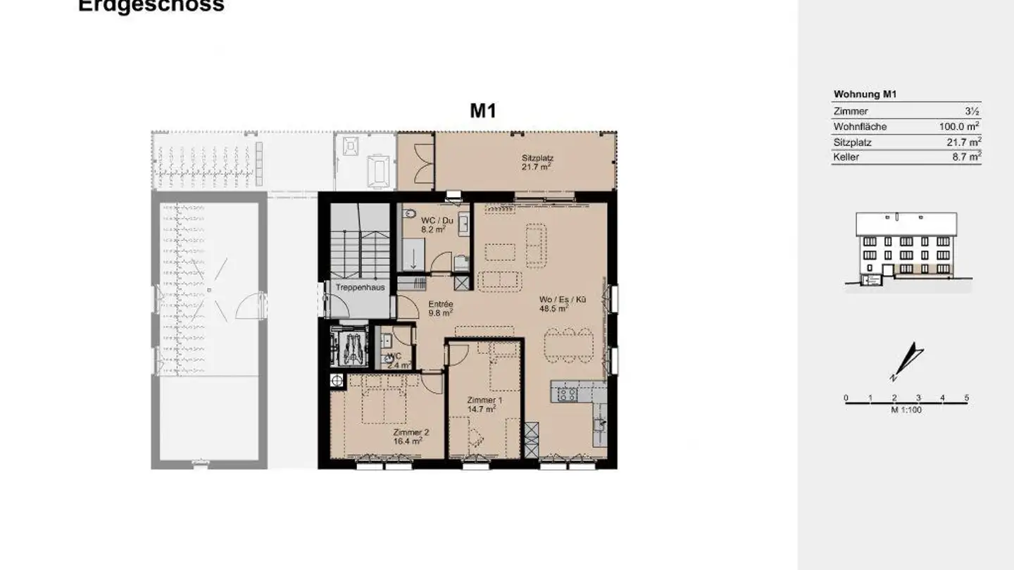 Apartment for rent - Dorfstrasse 13, 5725 Leutwil - Photo 3