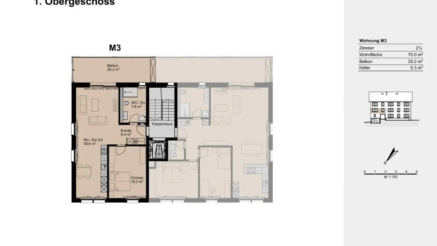 Apartment for rent - Dorfstrasse 13, 5725 Leutwil - Photo 3