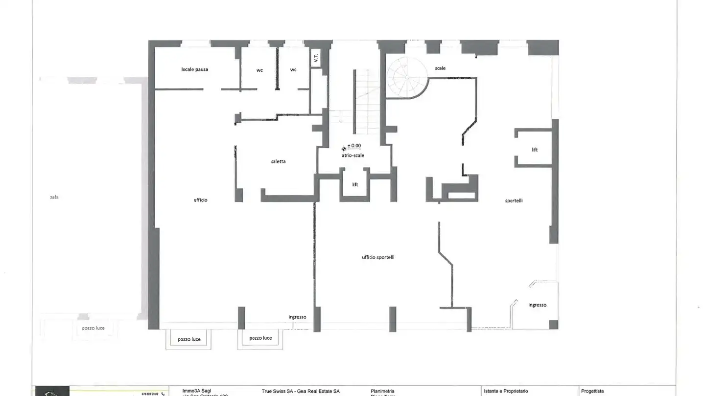 Immeuble mixte à louer - Via Cantonale 19, 6814 Lamone