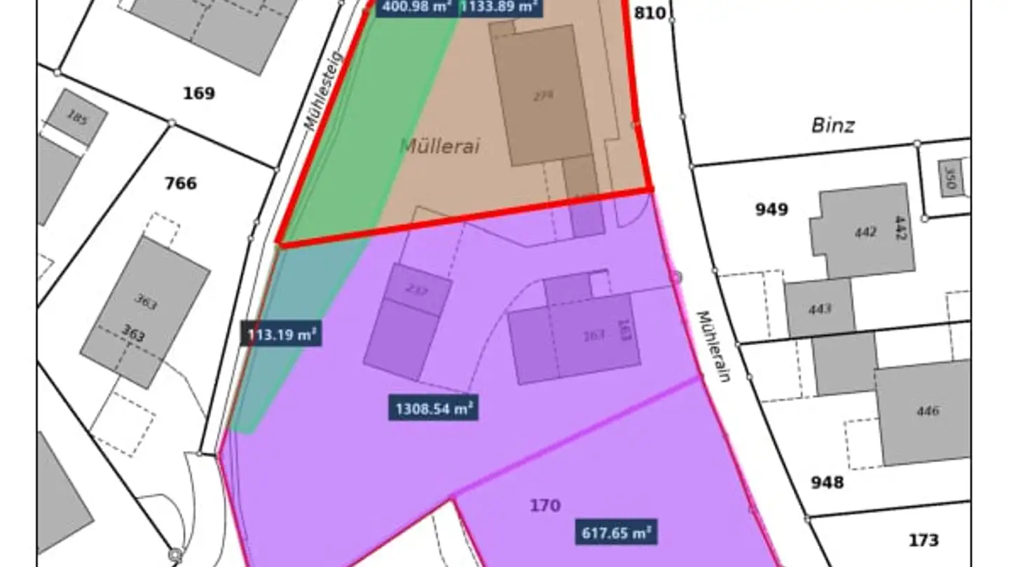 Terrain constructible à vendre - Mühlerain 163, 5072 Oeschgen