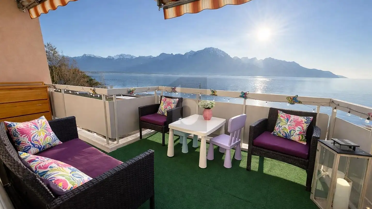 Appartement meublé à louer - 1820 Veytaux - Photo 2