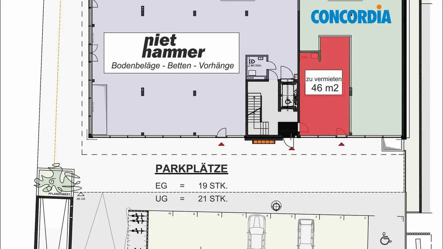 Commerciale in affitto - Luzernerstrasse 35, 5630 Muri AG - Photo 2
