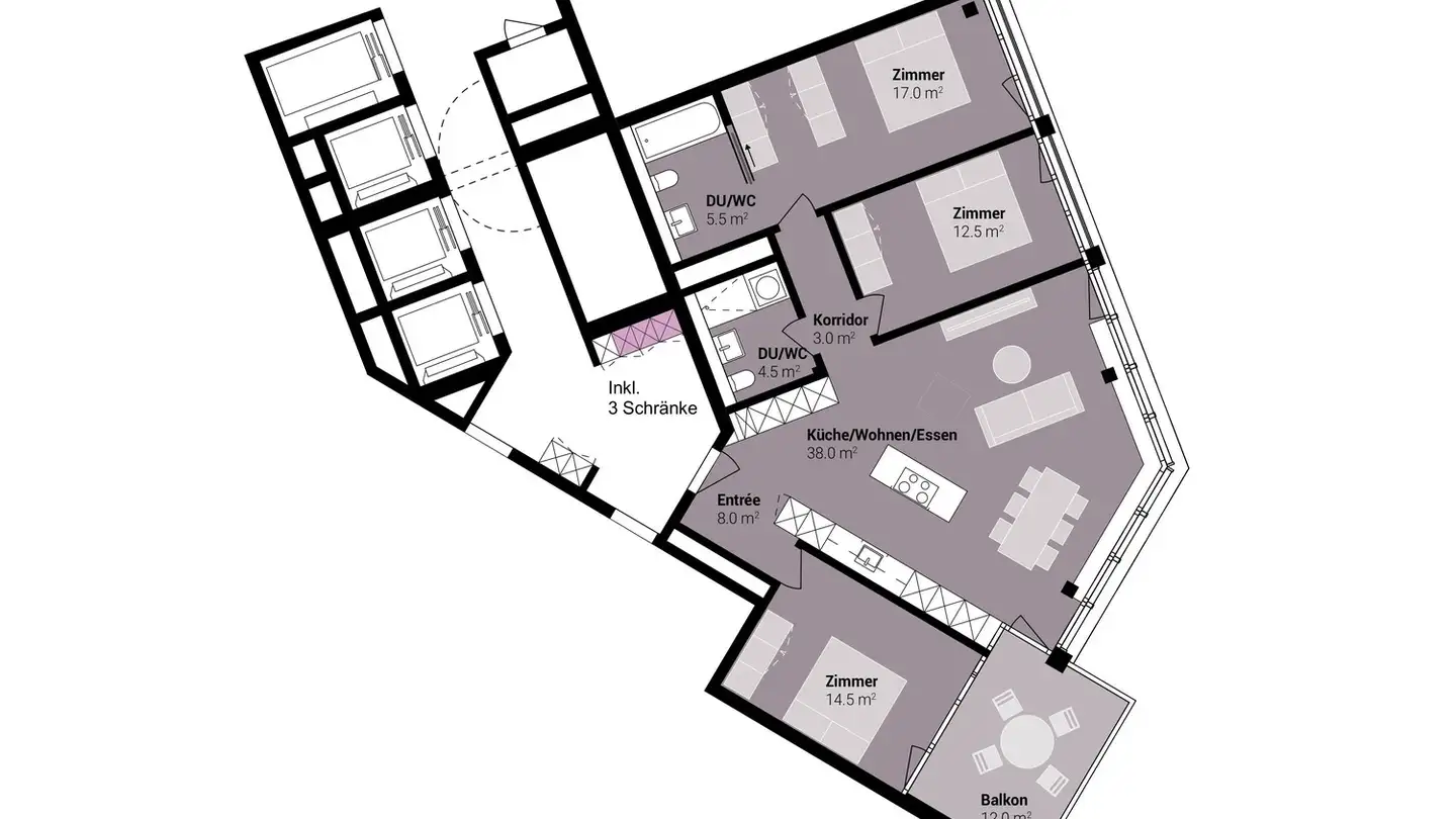 Appartamento in affitto - Am Mattenhof 1, 6010 Kriens - Foto 2