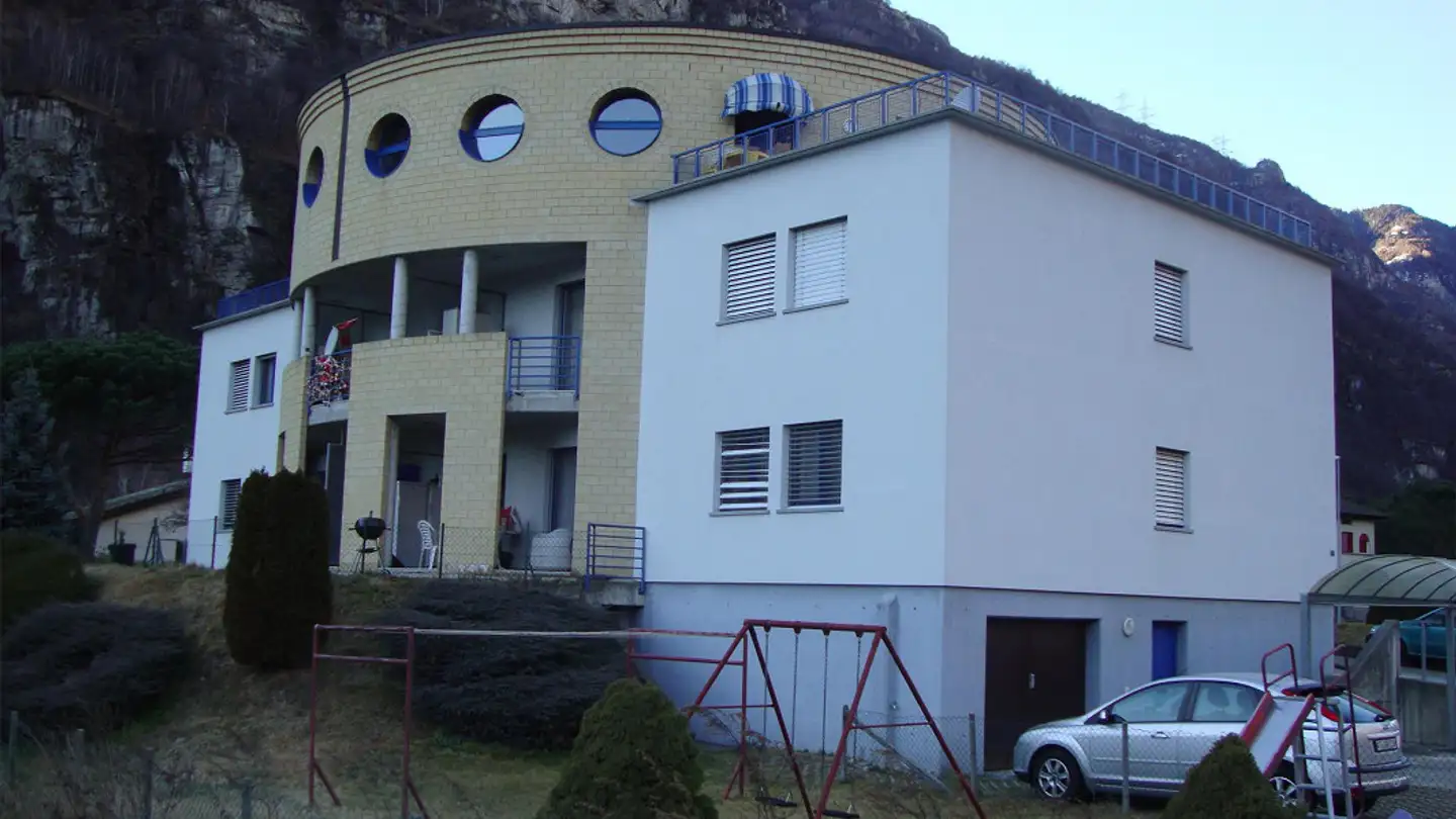 Appartement en terrasse à louer - Via Perdaglie 6, 6527 Lodrino