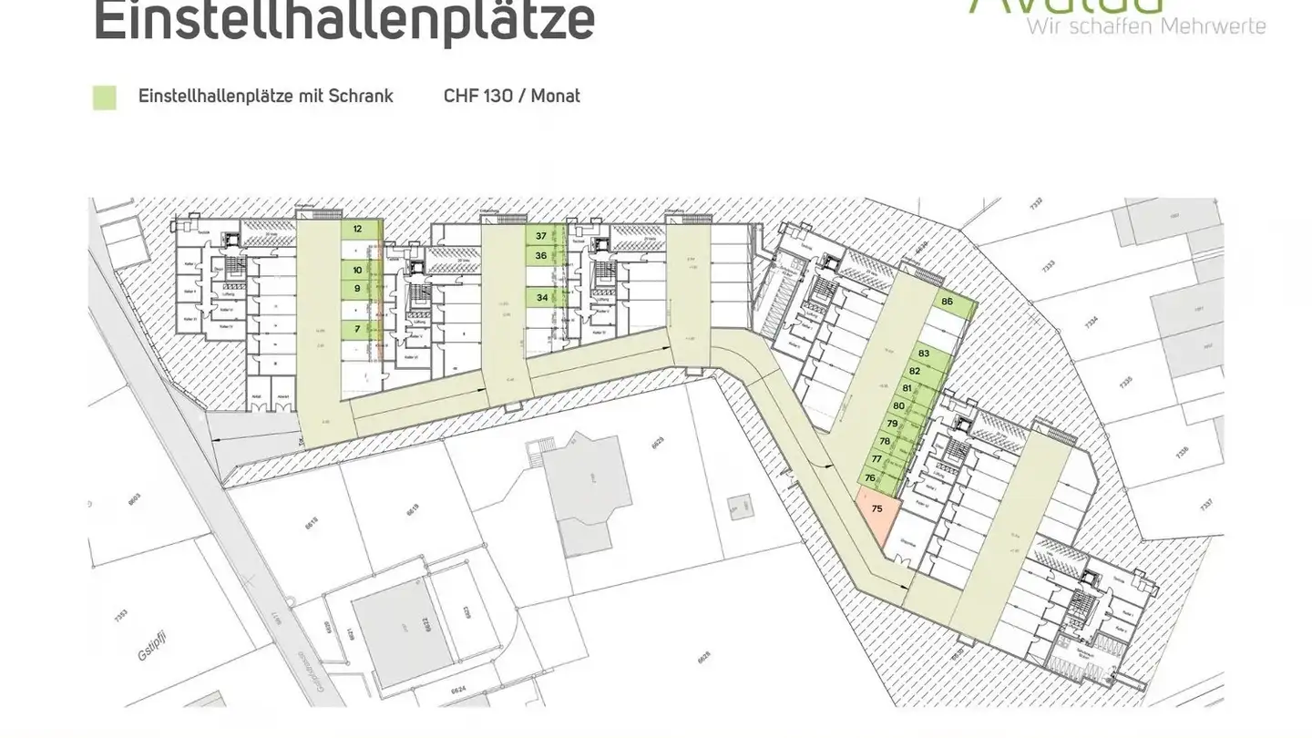Underground parking space for rent - Gstipfstrasse 47, 3902 Glis - Photo 3