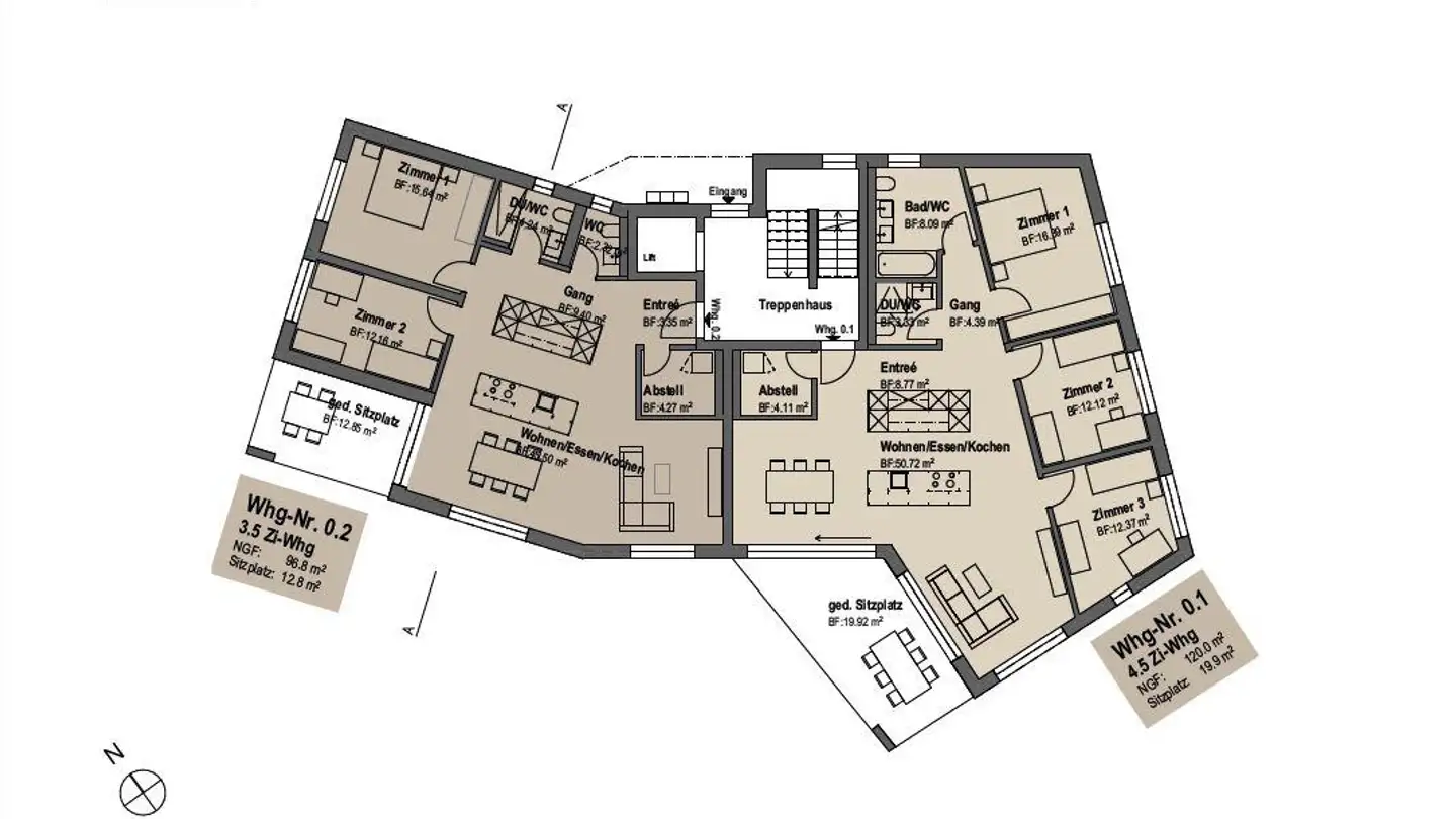 Appartamento in affitto - Brunnenstrasse 5, 8890 Flums - Photo 3